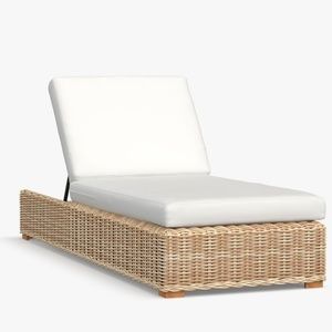 POTTERY BARN HUNTINGTON SINGLE CHAISE OUTDOOR CUSIONs SLIPCOVER REPLACEMENT ONLY